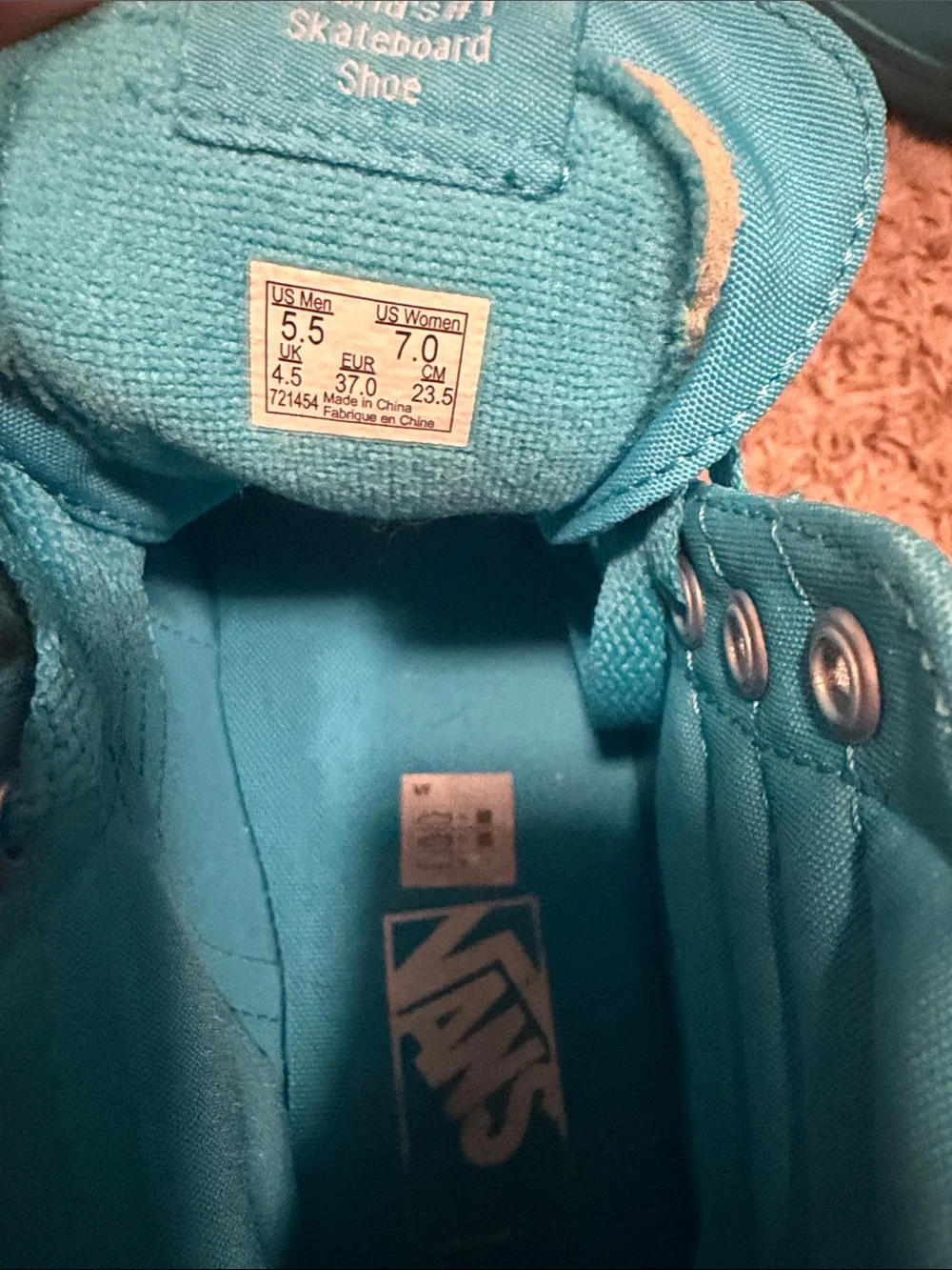 Vans Monochrome Sk-8 High in Scuba Blue